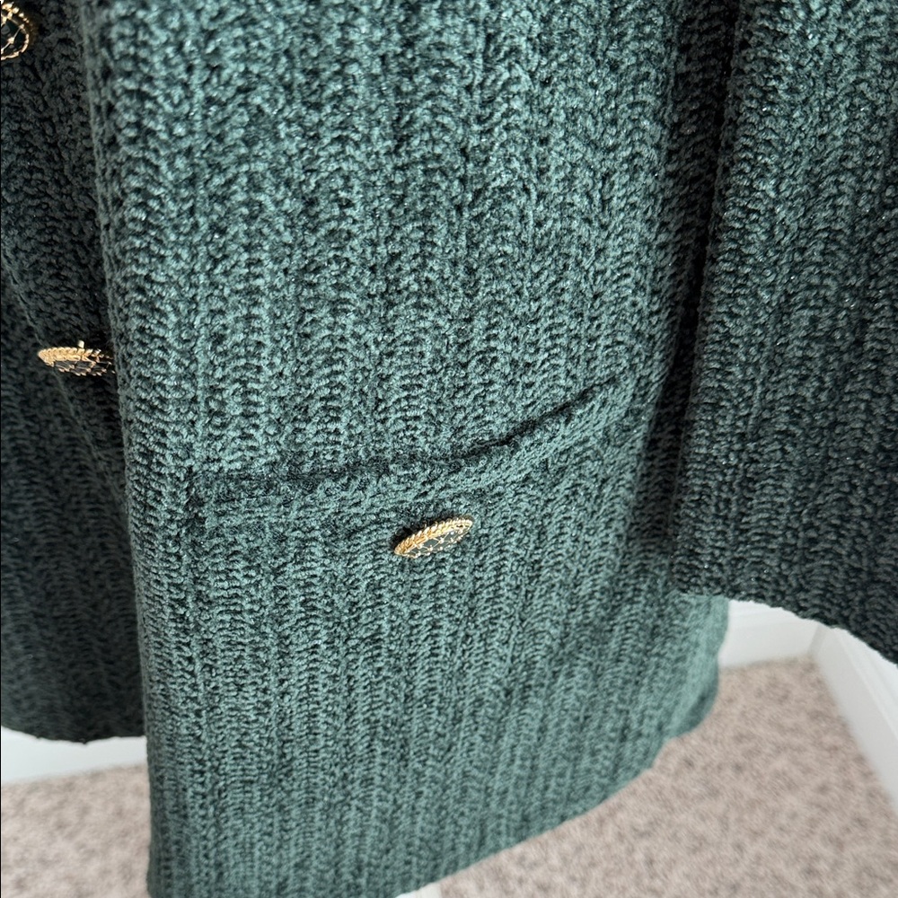 St. John Collection Dark Green Sparkle  Suit - Picture 6 of 10